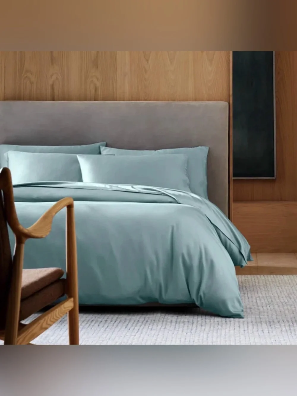 Cozy Earth Bamboo Duvet Cover Queen/Full Size in River NWT